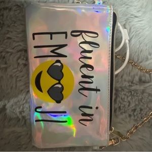 Rechargeable Emoji cross body purse